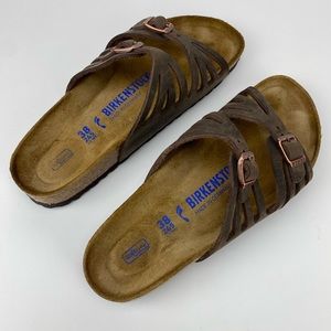 Birkenstock Granada soft footbed habana brown leather sandals
